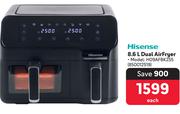 Hisense 8.6Ltr Dual Airfryer 09AFBK2S