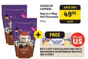 House Of Coffees Hug In A Mug Hot Chocolate-500g Each