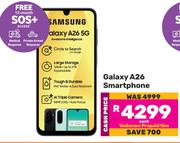 Samsung Galaxy A26 Smartphone With Vodacom Prepaid Sim & Free 12 Month SOS+ Access