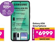 Samsung Galaxy A36Smartphone With Vodacom Prepaid Sim & Free 12 Month SOS+ Access