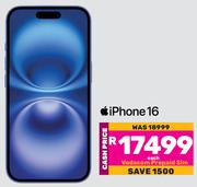 Apple iPhone 16 With Vodacom Prepaid Sim