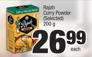Rajah Curry Powder (Selected)-200g Each