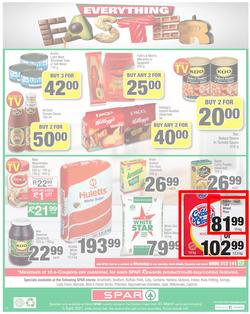 SPAR EASTERN CAPE : Your One Stop Easter Shop (23 March - 5 April 2021) Valid in Amahlathi, Bedford, Buffalo, Cala, Centane, Kwa-Fetting, Komga, Nemato, Patensie, page 12
