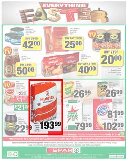 SPAR EASTERN CAPE : Your One Stop Easter Shop (23 March - 5 April 2021) Valid in Amahlathi, Bedford, Buffalo, Cala, Centane, Kwa-Fetting, Komga, Nemato, Patensie, page 12