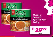 Rhodes Smooth Apricot Jam-900g Each