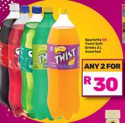 Sparletta or Twist Soft Drinks Assorted-For Any 2 x 2Ltr