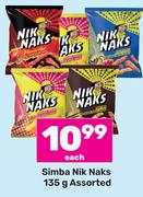 Simba Nik Naks Assorted-135g Each