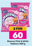Beacon Pink & White Mallows-For 2 x 400g