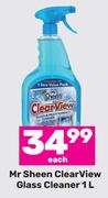 Mr Sheen Clear View Glass Cleaner-1L Each