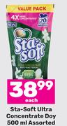 Sta Soft Ultra Concentrate Doy Assorted-500ml Each