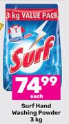 Surf Hand Washing Powder-3Kg Each