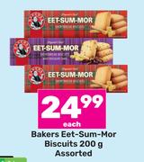 Bakers Eet-Sum-Mor Biscuits Assorted-200g Each