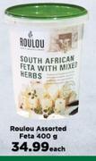 Roulou Assorted Feta-400g Each