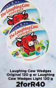 Laughing Cow Wedges Original 120g Or Laughing Cow Wedges Light 120g-For 2