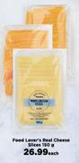 Food Lovers Real Cheese Slices-150g Each