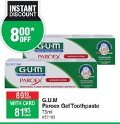 G.U.M Paroex Gel Toothpaste 57193-75ml