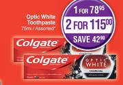 Colgate Optic White Toothpaste Assorted-For 1 x 75ml