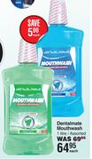 Dentalmate Mouthwash Assorted-1Ltr Each