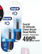 Oral-B iO Ultimate Clean Brush Head Refills Assorted (2-Pack)-Per Pack