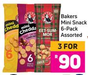 Bakers Mini Snack 6 Pack Assorted-For 3