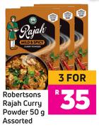 Robertsons Rajah Curry Powder Assorted-For 3 x 50g