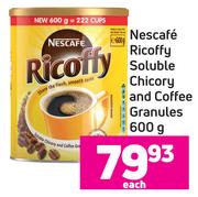 Nescafe Ricoffy Soluble Chicory And Coffee Granules-600g