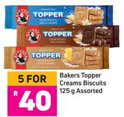 Bakers Topper Creams Biscuits Assorted-For 5 x 125g