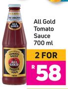 All Gold Tomato Sauce-For 2 x 700ml