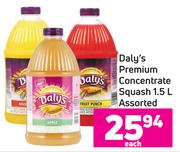 Daly's Premium Concentrate Squash Assorted-1.5Ltr Each