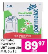 Parmalat Ever Fresh UHT Long Life Milk-6 x 1Ltr