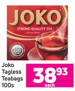Joko Tagless Teabags-100's Pack