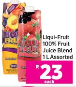 Liqui-Fruit 100% Fruit Juice Blend Assorted-1Ltr Each