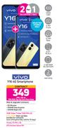2 x Vivo Y16 4G Smartphone-On 1GB Red Top Up Core More Data + On Promo 70