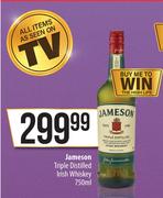 Jameson Triple Distilled Irish Whisky-750ml