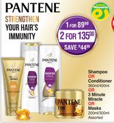 Pantene Shampoo Or Conditioner 360ml/400ml Or 3 Minute Miracle Or Masks 200ml/300ml-For 2