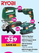 Ryobi 150W Orbital Sander-Each