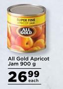 All Gold Apricot Jam-900g Each