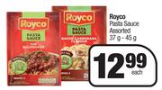 Royco Pasta Sauce Assorted-37g-45g Each