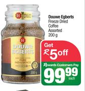 Douwe Egberts Freeze Dried Coffee Assorted-200g Each