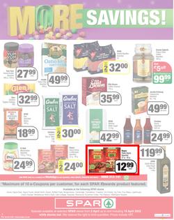 SPAR EASTERN CAPE : Get More Easter Savings (05 April - 18 April 2022) | Valid In Acres, Algoa Park, Algoa Foods, Aliwal North, Aspen, Buffalo Flats, Burgersdorp, Cambridge, Camdeboo, Cradock, page 12