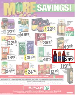 SPAR EASTERN CAPE : Get More Easter Savings (05 April - 18 April 2022) | Valid In Acres, Algoa Park, Algoa Foods, Aliwal North, Aspen, Buffalo Flats, Burgersdorp, Cambridge, Camdeboo, Cradock, page 12