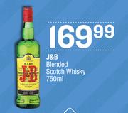 J&B Blended Scotch Whisky-750ml