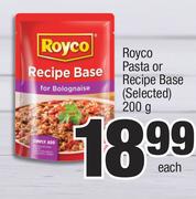 Royco Pasta Or Recipe Base (Selected)-200g Each