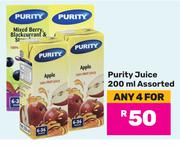 Purity Juice Assorted-For Any 4 x 200ml