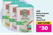 Ace Baby Instant Porridge Assorted-For Any 3 x 100g