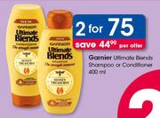 Garnier Ultimate Blends Shampoo Or Conditioner-2X400ml