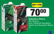 Robertson Winery 1Ltr-For 2