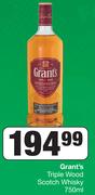 Grant's Triple Wood Scotch Whisky-750ml
