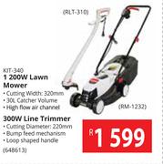 Ryobi 1200W Lawn Mower RM-1232 Or 300W Line Trimmer RLT-310