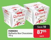 Ferrero Raffaello Box Chocolates-150g Each